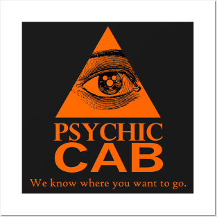 Psychic Cab - Halloweentown - Orange Posters and Art